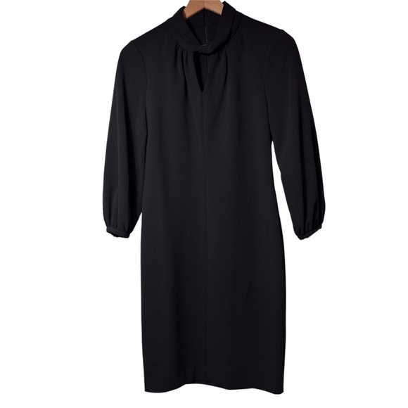 Calvin Klein Dresses & Skirts - CALVIN KLEIN BLACK MOCK NECK KEYHOLE WOMEN DRESS SIZE 6 BRAND NEW WITH TAGS